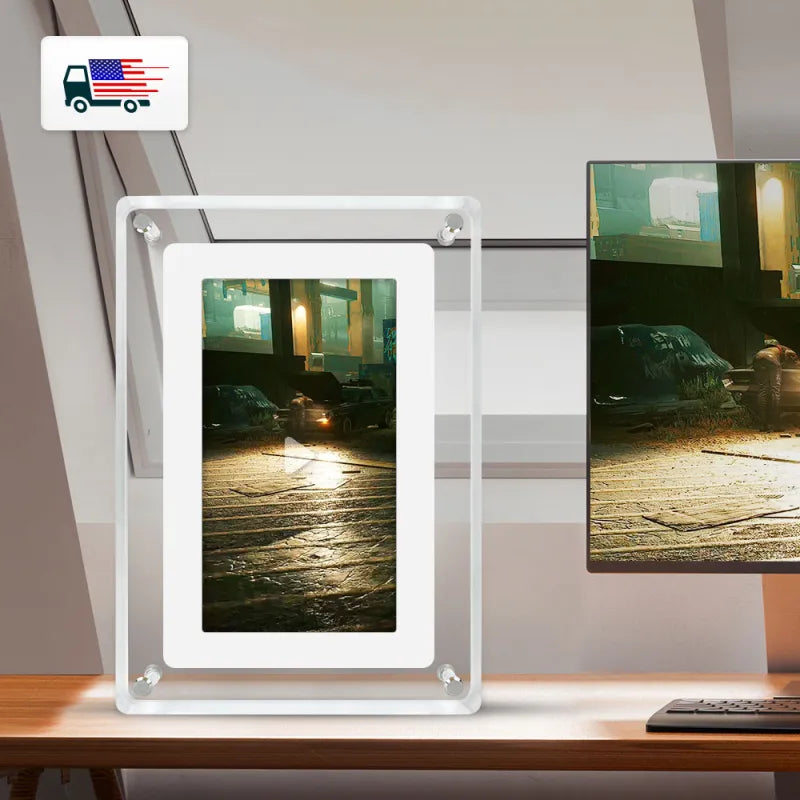 7 Inch 4GB IPS Screen Video Acrylic Digital Photo Frame