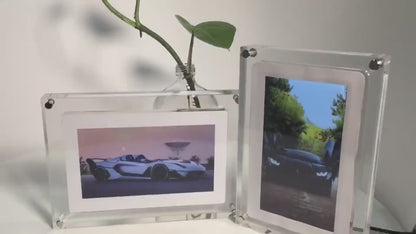 Digital Picture Frame Acrylic Video Player Digital Photo Frame Vertical Display With 1GB And Battery Type C Video Frame Gift For Loved